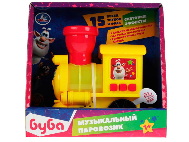 Купить оптом Музыкальный паровозик БУБА в кор. Умка в кор.2*48шт HWA1219047-R2 в Луганске