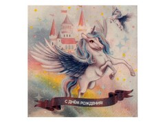 86984 [PLU-81027-U] Салфетки бум. "Единорог" 33*33 см, 20 шт. PLU-81027-U