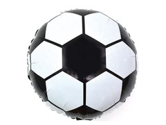 87343 [190581] Шар Круг Футбольный мяч, черный (18''/46 см)