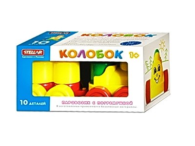 Конструктор "Колобок" 10 дет. коробка