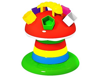 Логическая пирамидка "Гриб на поляне"