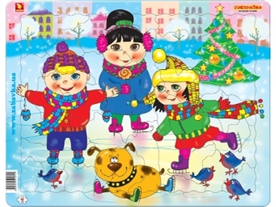 Пазл-собирайка "Каток" 36*28 см