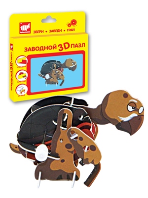 Заводной 3D-пазл "Черепаха"