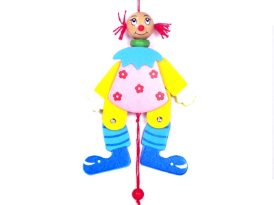 Деревянная игра Марионетка Клоун