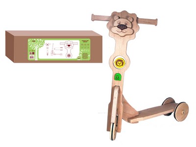 Купить оптом Самокат "Львенок" (дерево) в Луганске