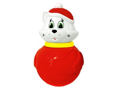 Неваляшка большая "Кот Мурлыка" в п/пакете