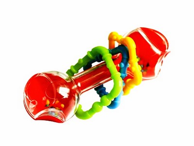 Погремушка "Гантелька прозрачная"