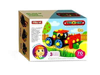 Конструктор "Техно" 70 дет. "Бульдозер"