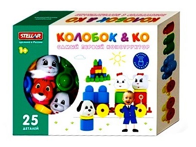 Конструктор "Колобок и компания" 25 дет. коробка