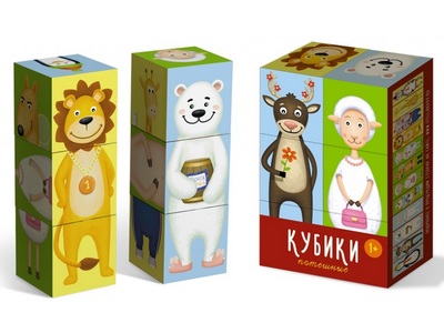 Кубики Потешные из 6-ти штук