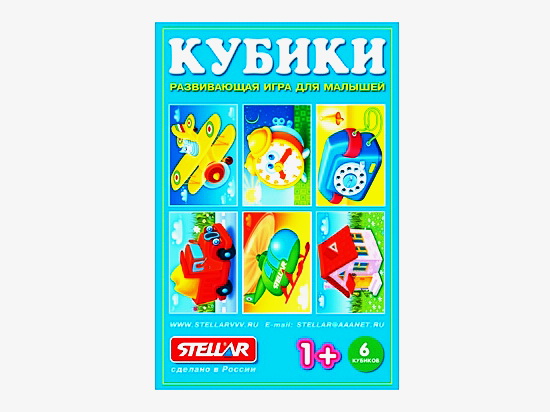 Кубики в картинках из 6-ти штук 00822