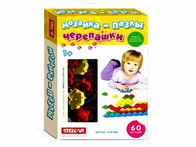 Купить оптом Мозаика-пазлы "Черепашки" (40мм/60 деталей) в Луганске