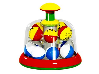 Юла-карусель с шариками в п/пакете