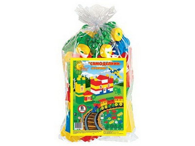 Конструктор "Строитель" Средний 95 эл. в мешке