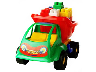 Купить оптом Набор №52: "Муравей", автомобиль-самосвал + конструктор "Строитель" 12 эл. в Луганске