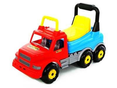 Каталка-автомобиль "Буран" №2 красно-голубая