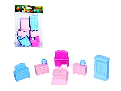 Набор мебели для кукол №1 6 эл. в пакете