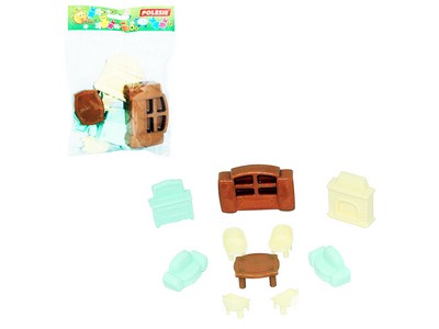 Набор мебели для кукол №3 10 эл. в пакете