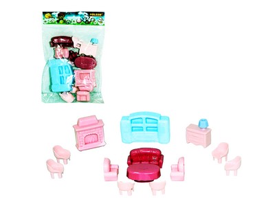 Набор мебели для кукол №4 13 эл. в пакете