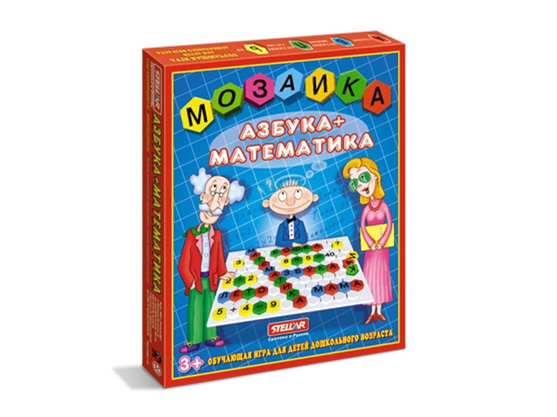 Купить оптом Мозаика "Азбука+Математика" (поле 32*25 см) в Луганске
