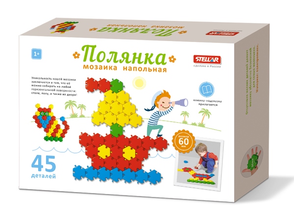 Купить оптом Мозаика "Полянка" (диаметр 60мм/45 деталей) в Луганске