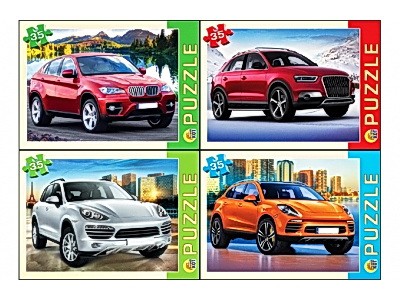 ПАЗЛЫ 35 элементов. САМЫЕ ЛУЧШИЕ МАШИНЫ кратно 32