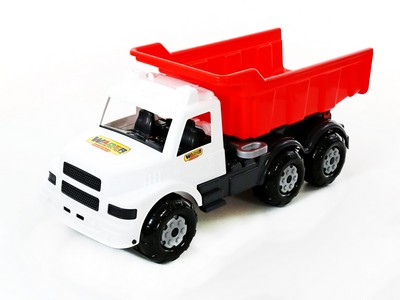 Автомобиль-самосвал "Буран" №3 бело-красный