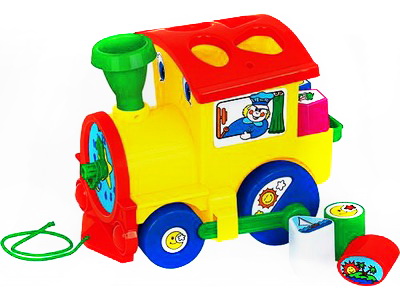 Занимательный паровоз в сеточке